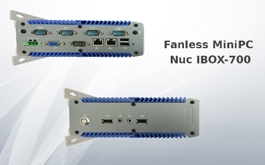 Przemysowy Komputer Fanless MiniPC Nuc IBOX-700